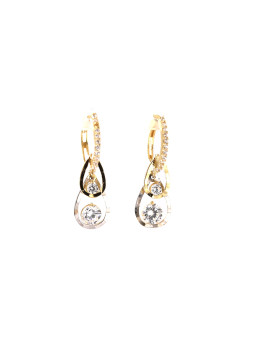 Yellow gold hoop earrings...