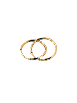 Yellow gold hoop earrings...