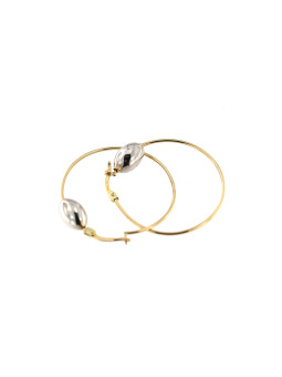 Yellow gold hoop earrings...