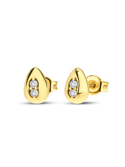 Yellow gold earrings with...