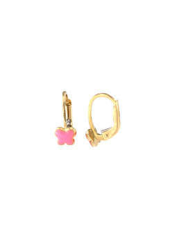 Yellow gold kids earrings...