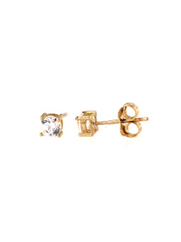 Yellow gold stud zirconia...