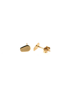 Yellow gold stud earrings...