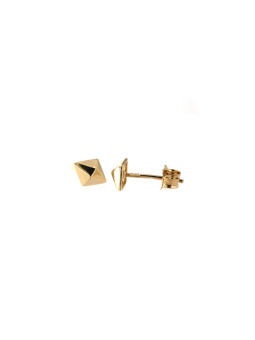 Yellow gold stud earrings...