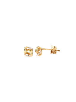 Yellow gold stud earrings...