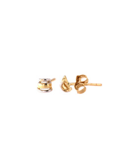 Yellow gold stud earrings...