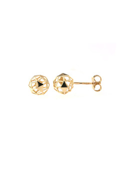 Yellow gold ball stud...