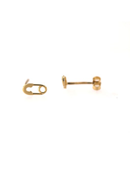 Yellow gold stud earrings...