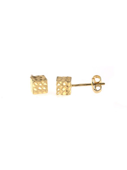 Yellow gold stud earrings...