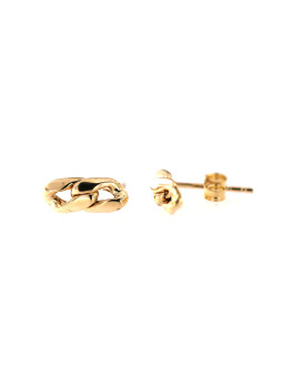 Yellow gold stud earrings...