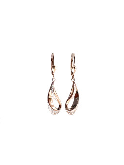 Rose gold drop earrings...