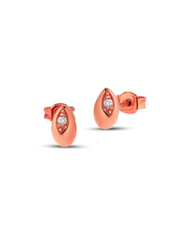 Rose gold diamond earrings...