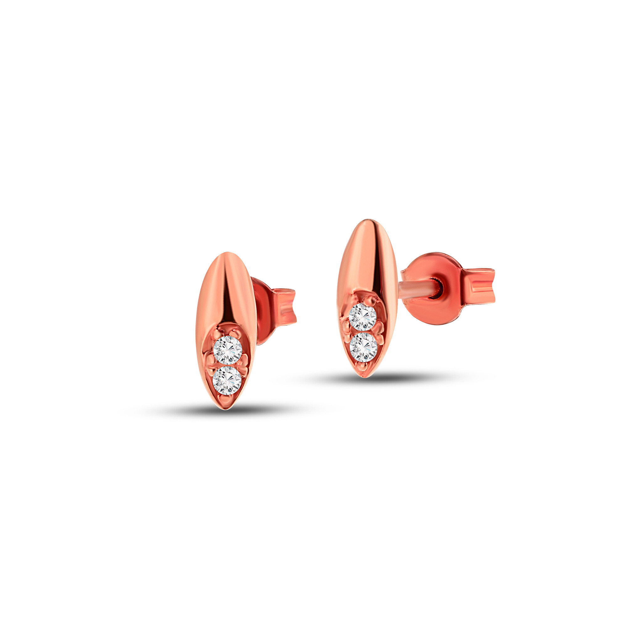 Rose gold diamond earrings BRBR01-12-05