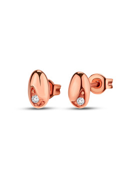 Rose gold diamond earrings...