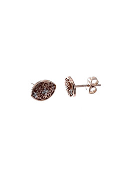 Rose gold stud earrings...