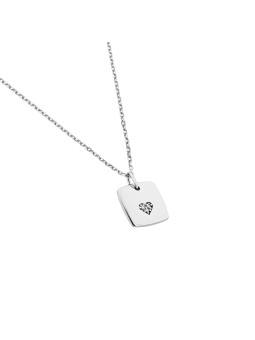 White gold diamond pendant necklace CPBR11-10