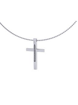 White gold diamond pendant necklace CPBR12-11