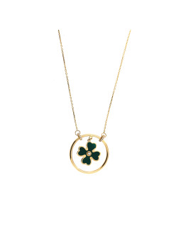 Yellow gold pendant necklace CPG05-06