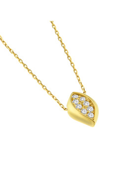 Yellow gold diamond pendant...