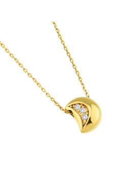 Yellow gold diamond pendant...