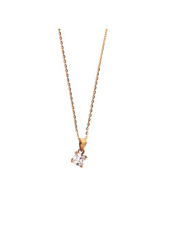 Rose gold pendant necklace...