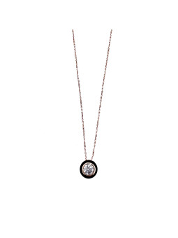 Rose gold pendant necklace...