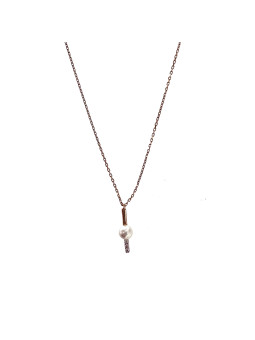 Rose gold pendant necklace...