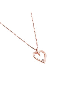 Rose gold diamond pendant...