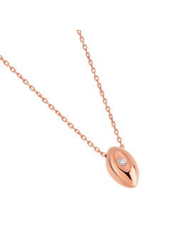 Rose gold diamond pendant...