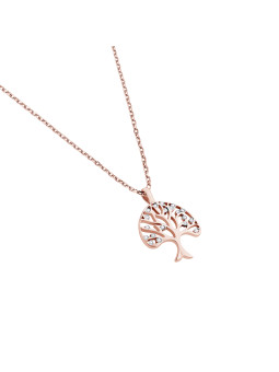 Rose gold diamond pendant...