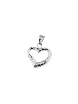 White gold heart pendant...