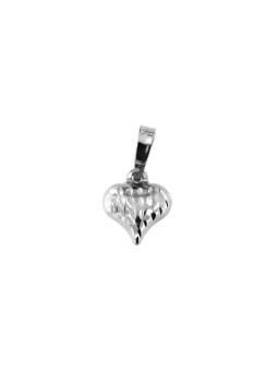 White gold heart pendant...