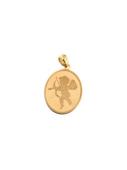 Yellow gold angel pendant...