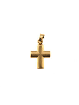 Yellow gold cross pendant...