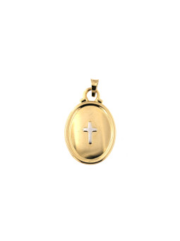 Yellow gold cross pendant...