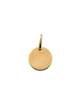 Yellow gold tag pendant...