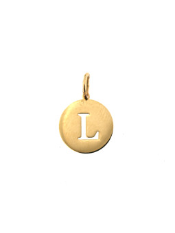 Yellow gold initial letter...