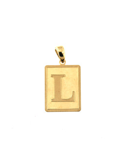 Yellow gold initial letter...