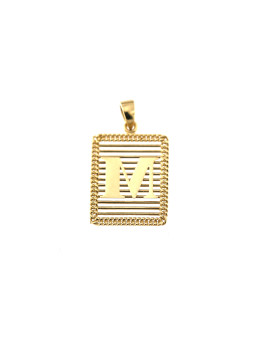 Yellow gold initial letter...