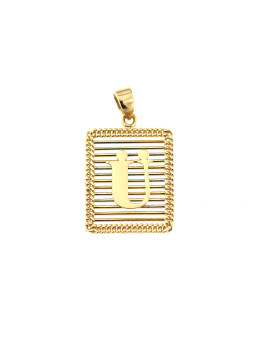 Yellow gold initial letter...