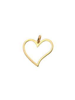 Yellow gold heart pendant...