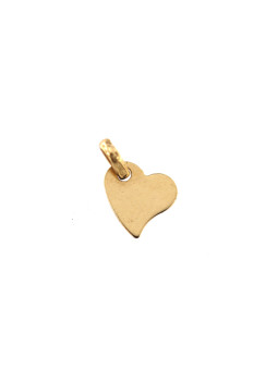 Yellow gold heart pendant...