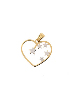 Yellow gold heart pendant...