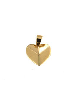 Yellow gold heart pendant...