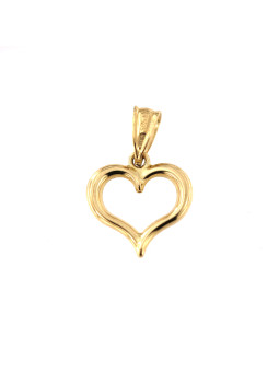 Yellow gold heart pendant...