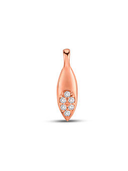 Rose gold diamond pendant...