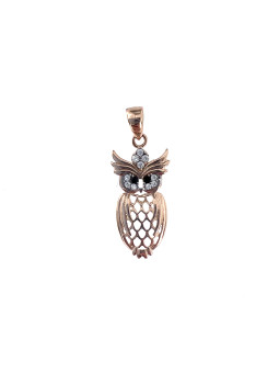 Rose gold owl pendant ARG04-04