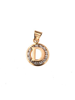 Rose gold initial letter...