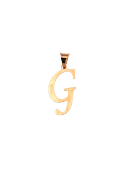 Rose gold initial letter...