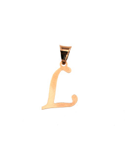 Rose gold initial letter...